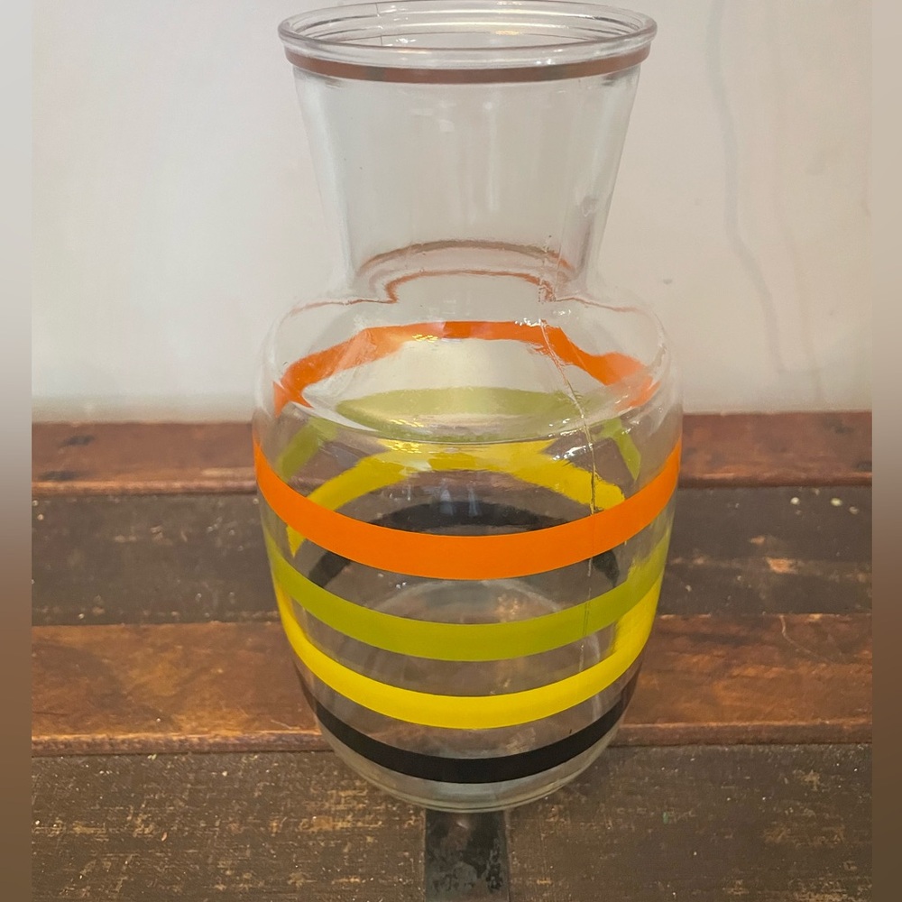 Vintage glass juice pitcher